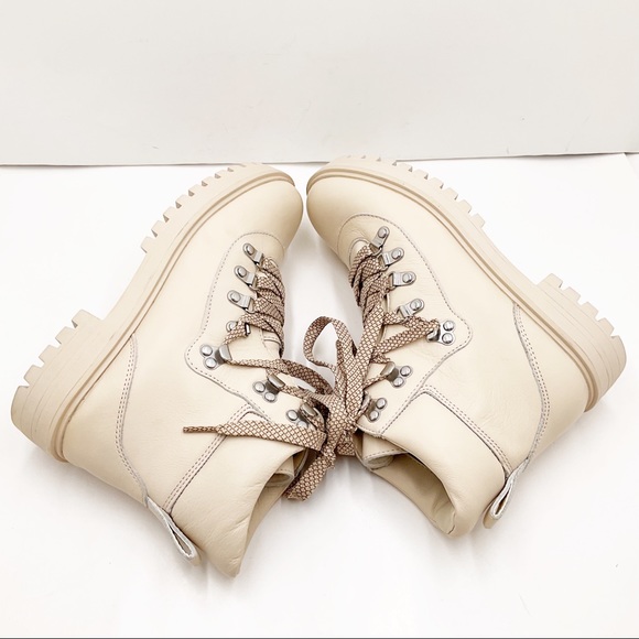 🆕{J. CREW} Dusty Ivory Leather Nordic Boots - Picture 15 of 16